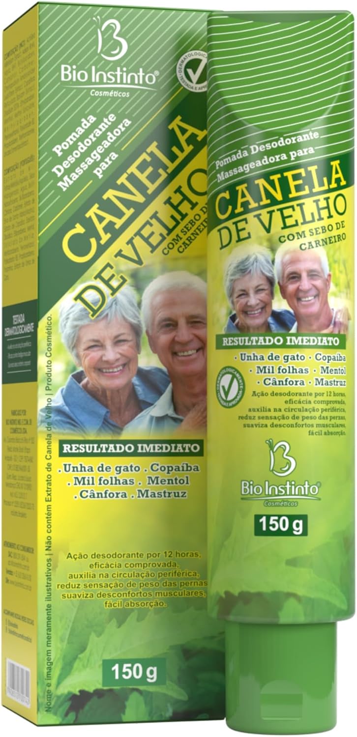 Pomada Canela de Velho com Cebo de Carneiro
