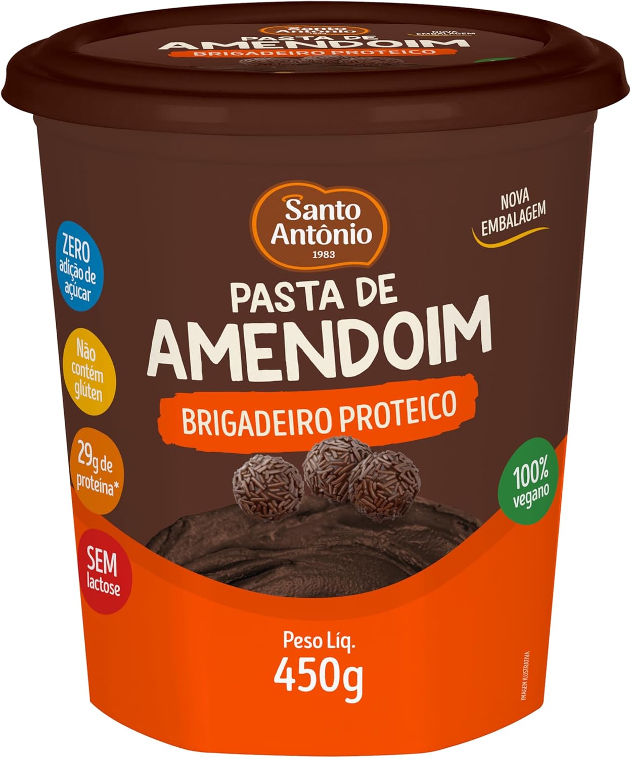 Pasta de Amendoim - Brigadeiro Proteico 500G